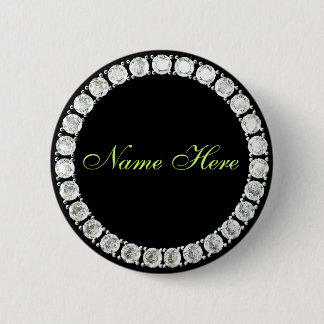 Voeg naam-klantgerichte diamant toe ronde button 5,7 cm