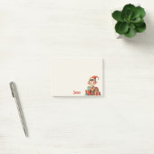Voeg naam Santa's Christmas Elf met geschenken Post-it® Notes (Kantoor)
