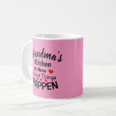 Voeg naam toe Alle tekst grootmas Kitchen Sweet wi Koffiemok (Voorkant links)