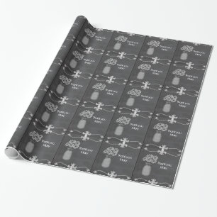 Voeg naam toe Dank u Chalkboard Cadeauverpakking,  Cadeaupapier