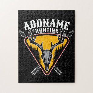 VOEG NAAM TOE Jachthertenskelet Grote Geweien Hert Legpuzzel