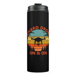 Voeg Naam toe, verander Tekst, ik drink op en op Z Thermosbeker