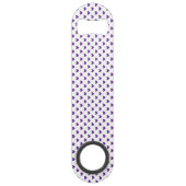 Voeg naam wit en paars toe speed flessenopener (Achterkant)