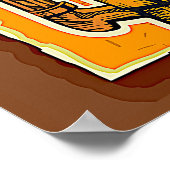 Voeg naambalk, gratis bier morgen, poster (Hoek)