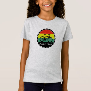 Voeg naambicycle Bike toe aan  regenboog T- T-shirt