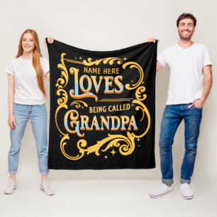 Voeg naamfilms toe die opa opa opa worden genoemd fleece deken