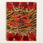 Voeg naamtekst toe die ze heeft gemaakt met de rod planner (Voorkant)