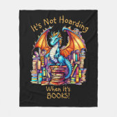 Voeg naamtekst toe, draak hamstert niet als het bo fleece deken (Voorkant)