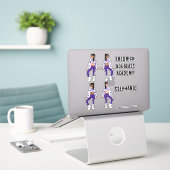 Voeg namen toe Majorette / Dancer Stickers Paarse (Laptop op bureau)