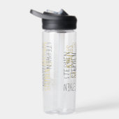 Voeg om het even welke Naam Gepersonaliseerde Gray Waterfles (Rechts)