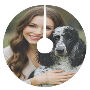 Voeg Poddle-foto toe Personaliseer Aanpassen Kerstboom Rok
