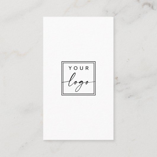 Voeg QR-code en moderne logo-pictogrammen toe Visitekaartje (Achterkant)