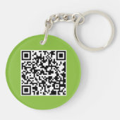 Voeg QR Code Tea Toad Business Logo toe Sleutelhanger (Achterkant)