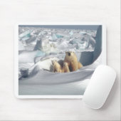 Voeg SLOGAN toe om Arctic Polar Beren Planet Ice t Muismat (Met muis)