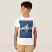 Voeg SLOGAN toe om Polaire Beren Arctic Planet Ice T-shirt (Voorkant volledig)