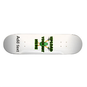 Voeg tekst aan dit coole leopard skateboard toe