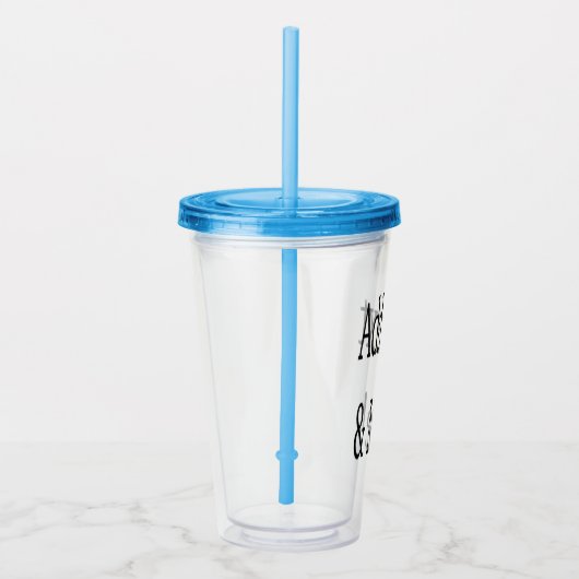 Voeg tekst & meer toe! Pas uw eigen gepersonalisee Acryl Drinkbeker (Rechts)