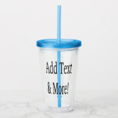 Voeg tekst & meer toe! Pas uw eigen gepersonalisee Acryl Drinkbeker (Voorkant)