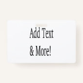 Voeg tekst & meer toe! Pas uw eigen gepersonalisee Badge (Achterkant)