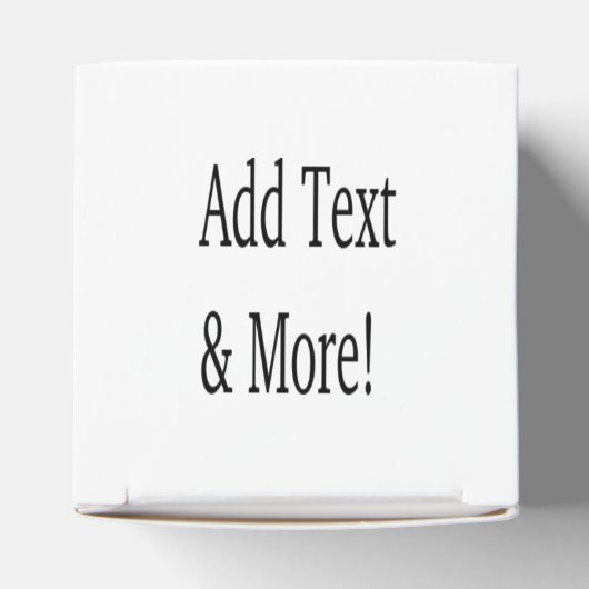 Voeg tekst & meer toe! Pas uw eigen gepersonalisee Bedankdoosjes (Bovenkant)