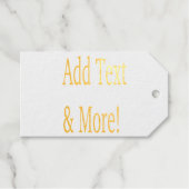 Voeg tekst & meer toe! Pas uw eigen gepersonalisee Cadeaulabels (Voorkant (horizontaal))