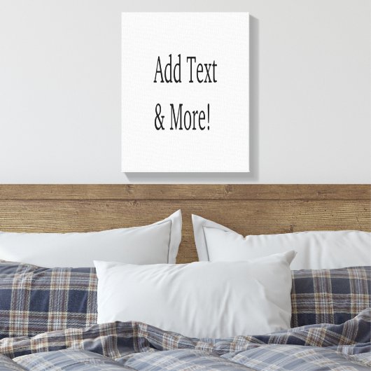 Voeg tekst & meer toe! Pas uw eigen gepersonalisee Canvas Afdruk (Insitu (Slaapkamer))