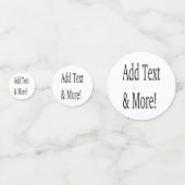 Voeg tekst & meer toe! Pas uw eigen gepersonalisee Confetti (Achterkanten)