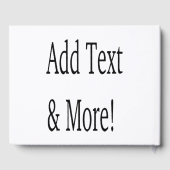 Voeg tekst & meer toe! Pas uw eigen gepersonalisee Gastenboek (Achterkant)