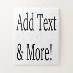 Voeg tekst & meer toe! Pas uw eigen gepersonalisee Legpuzzel