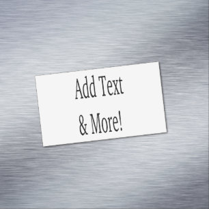 Voeg tekst & meer toe! Pas uw eigen gepersonalisee Magnetisch Visitekaartje