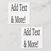 Voeg tekst & meer toe! Pas uw eigen gepersonalisee Notitiekaartje (Voorkant / Achterkant)