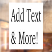 Voeg tekst & meer toe! Pas uw eigen gepersonalisee Raamsticker (Vel 2)