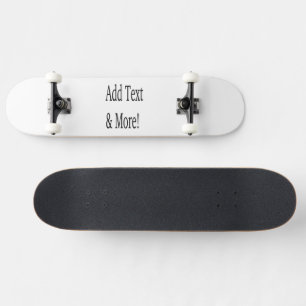Voeg tekst & meer toe! Pas uw eigen gepersonalisee Skateboard