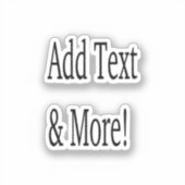 Voeg tekst & meer toe! Pas uw eigen gepersonalisee Sticker (Voorkant)