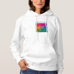Voeg tekst of naam toe Upload Logo Womens Dubbelzi Hoodie