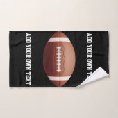 Voeg tekst op football toe werpen kussen handdoek (Handdoek)