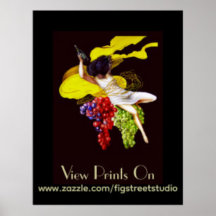 Voeg Tekst toe op  Posters met wijngaarden.