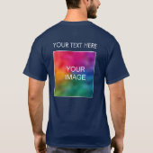 Voeg toe de Mannen van de Tekst van de Logo van uw T-shirt (Achterkant)