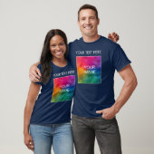 Voeg toe de Mannen van de Tekst van de Logo van uw T-shirt (Unisex)