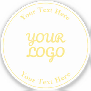 Voeg toe Logo Editable Gold Text Transparent Water Sticker