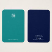 Voeg toe Logo Modern aangepaste kleur oorbel displ Visitekaartje (Voorkant /achterkant)