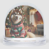 Voeg twee foto's toe Snow Wereldbol Sneeuwbol (Achterkant)