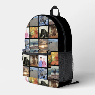 Voeg uw 8 foto's Collage Print All Over Custom Bedrukte Rugzak