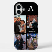 Voeg uw aangepaste 4 foto, monogram & familienaam  Case-Mate iPhone case (Achterkant)
