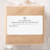 Voeg uw aangepaste Logo-bedrijfsadres toe Etiket (Insitu)