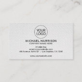 Voeg uw aangepaste logo circle modern minimalist t visitekaartje (Voorkant)