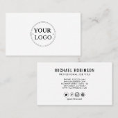 Voeg uw aangepaste Logo Professional toe Visitekaartje (Voorkant / Achterkant)