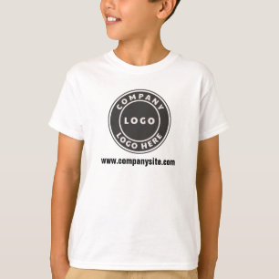 Voeg Uw Aangepaste Logo van het Merk en Website to T-shirt