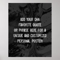 Voeg uw aangepaste offerte zwart en grijs marmer t