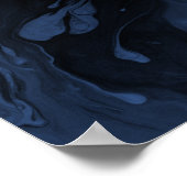 Voeg uw aangepaste offerte zwart marmer, klassiek  poster (Hoek)